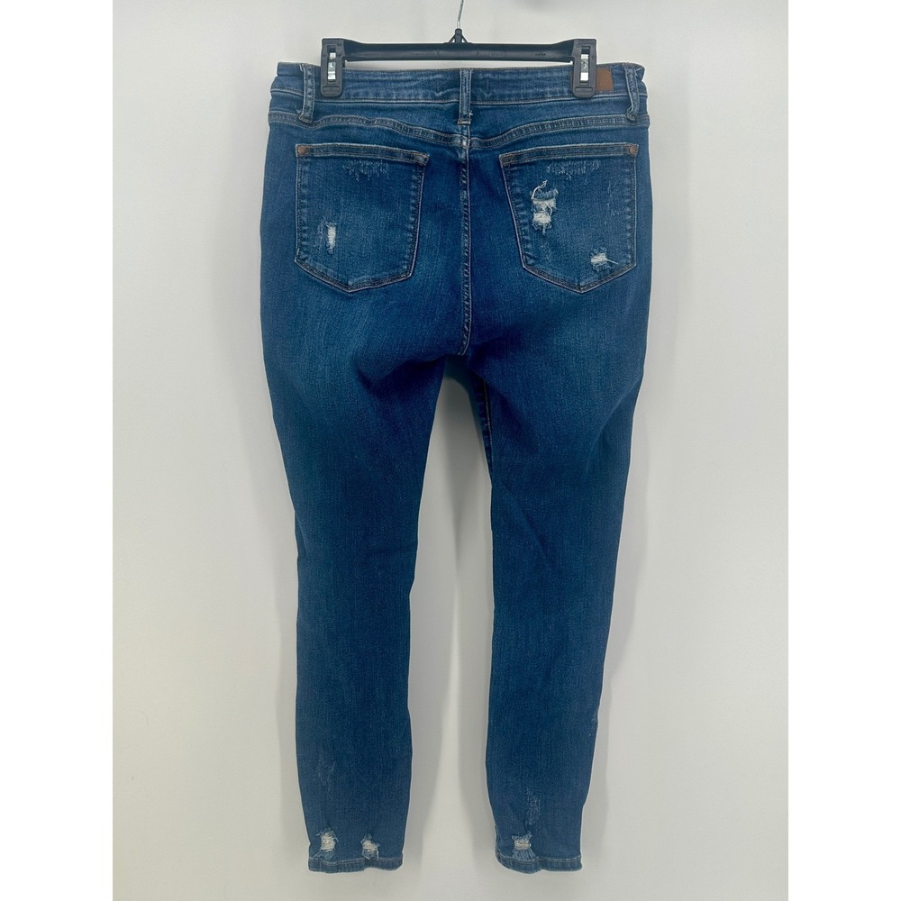 Judy Blue Skinny Jeans Womens 13/31 Blue Distressed Skinny Fit Modern JB88177 - Picture 2 of 9